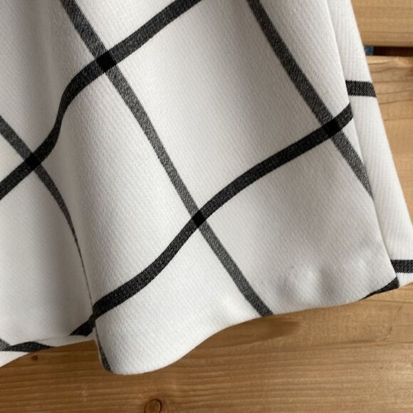 LOFT Outlet Skater Windowpane Skirt - Picture 2 of 7
